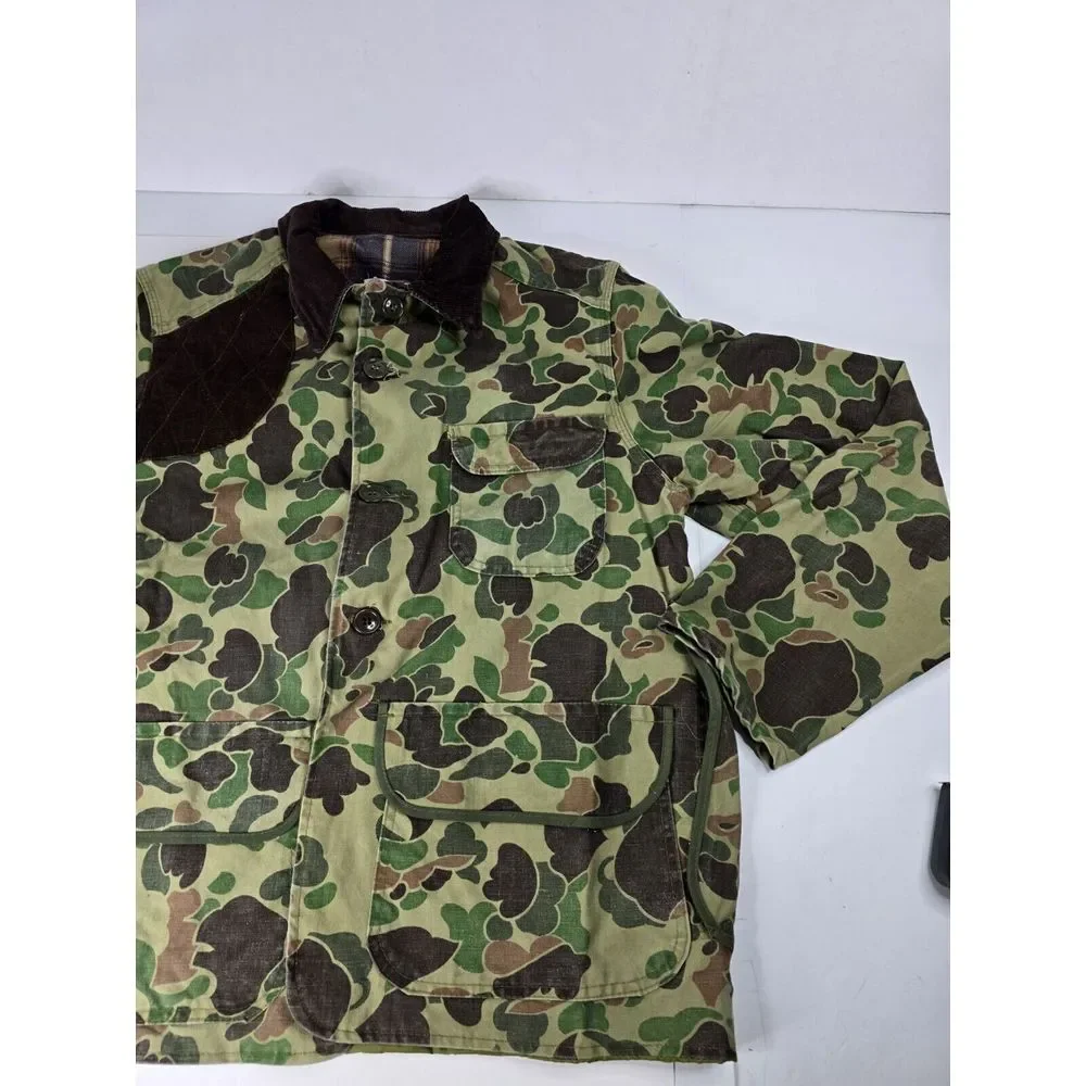 Vintage Black Sheep Hunting Jacket Men's M Medium Green‎ Camouflage Button Coat